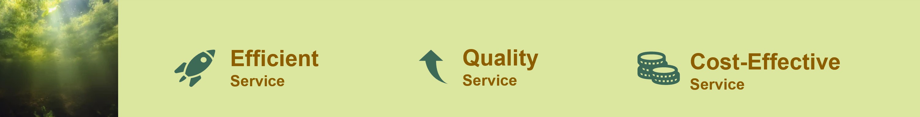 The advantages of our services.