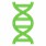 The icon of double helix DNA.