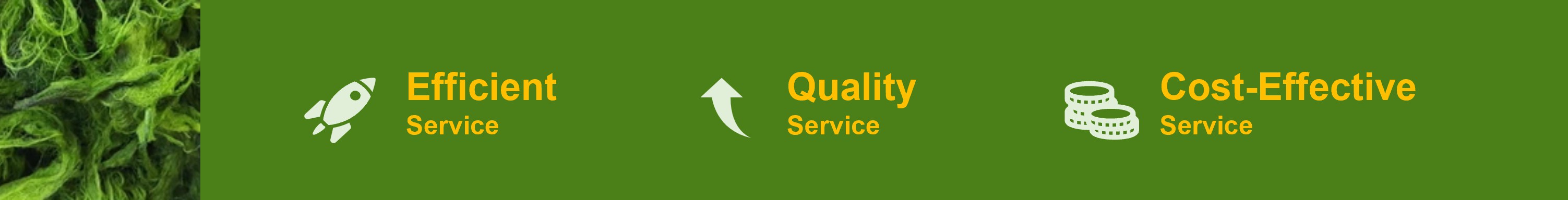 The advantages of our services.