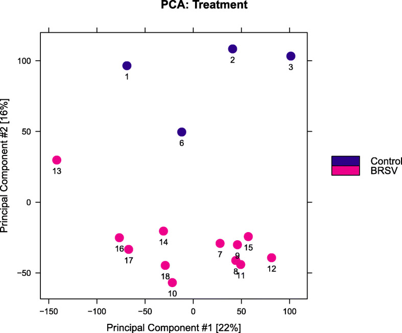 Figure 1. Principal component plot of bronchial lymph node ATAC-seq regions of accessible chromatin data. (Johnston, D, et al. 2021)